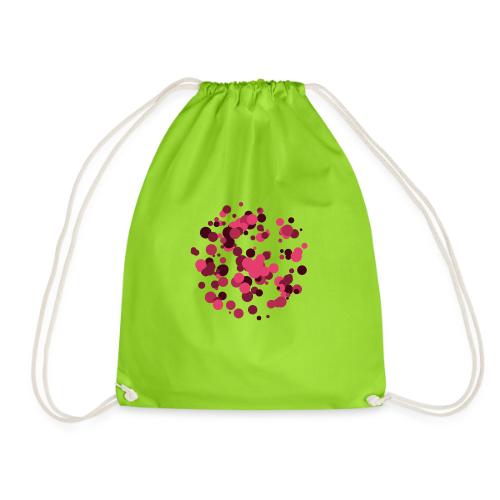 abstract circles pattern - Drawstring Bag