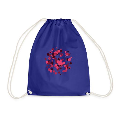 abstract circles pattern - Drawstring Bag