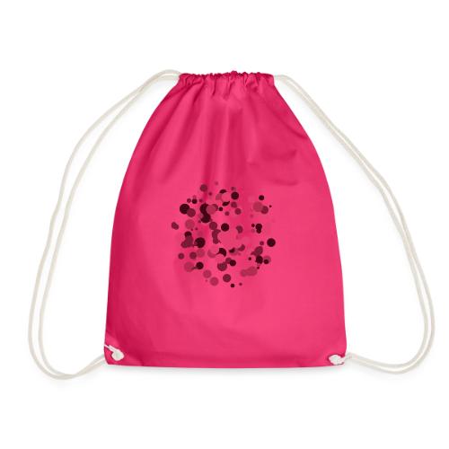 abstract circles pattern - Drawstring Bag
