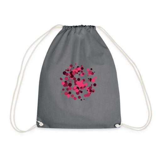abstract circles pattern - Drawstring Bag