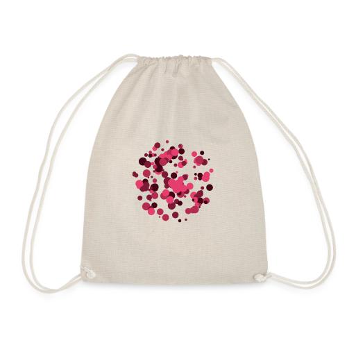 abstract circles pattern - Drawstring Bag