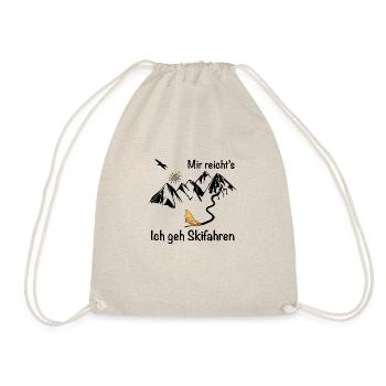 Mir Reichts - Ich geh Skifahren - Turnbeutel - Natur - Vorne
