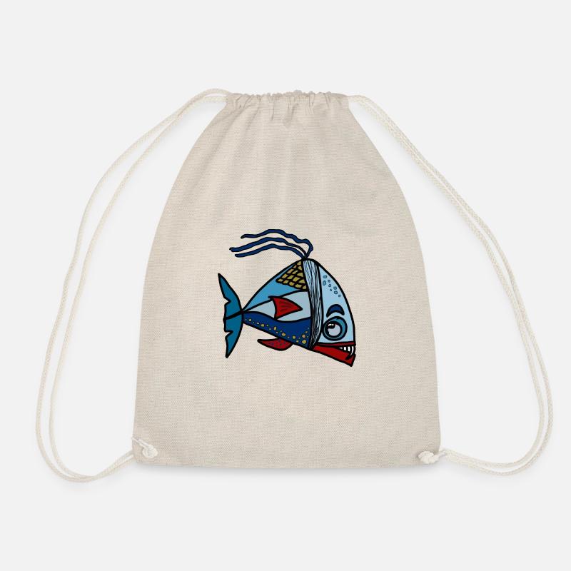 Fisch - Turnbeutel - Natur