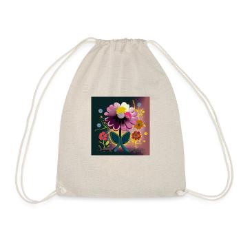 Colorful Blossom Spring Abstraction - Drawstring Bag - nature - Front
