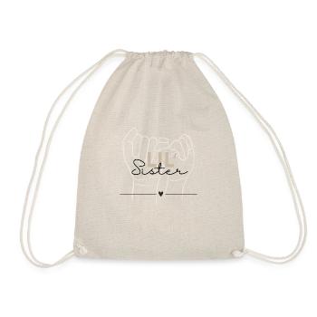Conception de petite sœur - Frères et sœurs - Sac de sport léger - nature - Devant