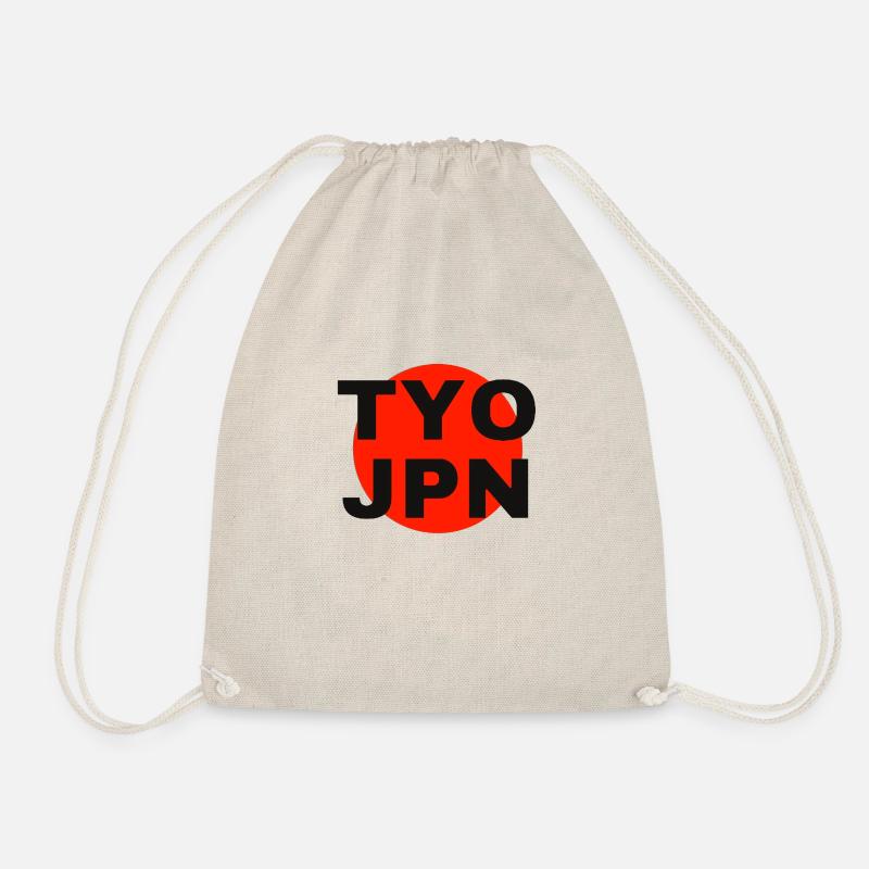 Tokyo Japan - Drawstring Bag - nature
