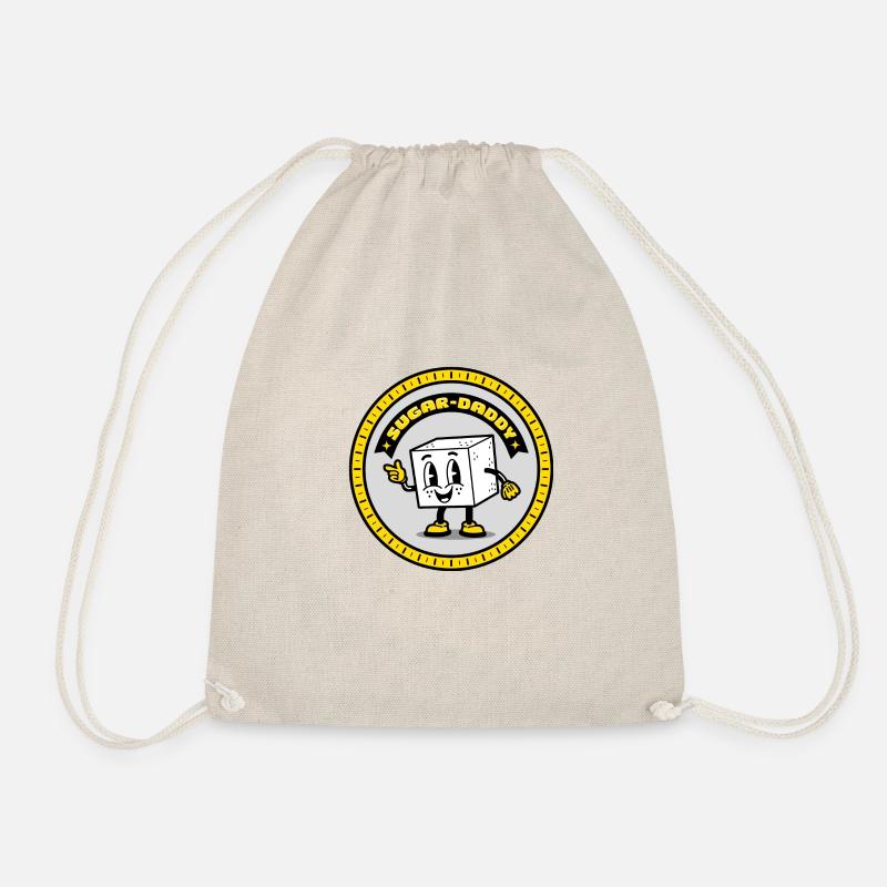 Sugar daddy in a circle - Drawstring Bag - nature