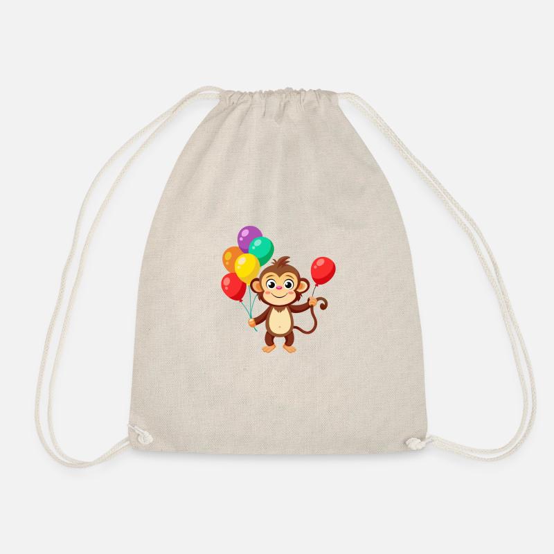Jungle Junior: Playful Monkey Adventure - Sac de sport léger - nature