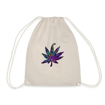 Cannabis Neon Leaf Cannabis Digital Delight - Sac de sport léger - nature - Devant