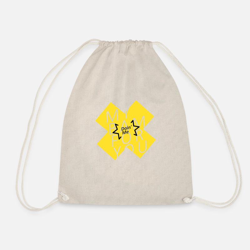 doin me - Drawstring Bag - nature