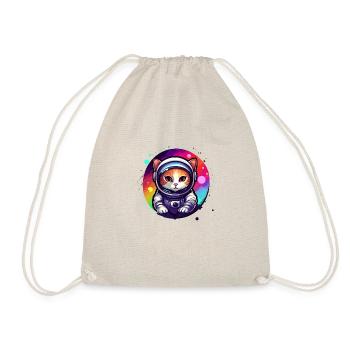 Space Cat - Abstract Style - Drawstring Bag - nature - Front