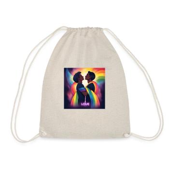 Love - Drawstring Bag - nature - Front