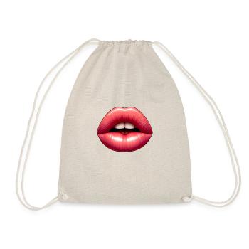 Pralle Lippen - Turnbeutel - Natur - Vorne