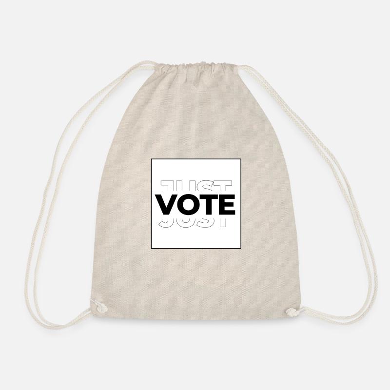 Just Vote Election design - Drawstring Bag - nature