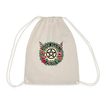 Born Again Pagan - Drawstring Bag - nature - Front
