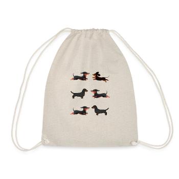 Teckels Teckels - Sac de sport léger - nature - Devant