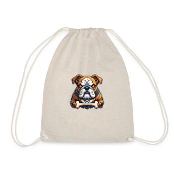 Sauvage animal en colère pugnace combatif bouledogue - Sac de sport léger - nature - Devant