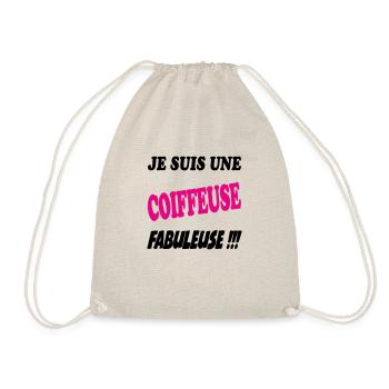 Je suis une coiffeuse fabuleuse !!! - Sac de sport léger - nature - Devant