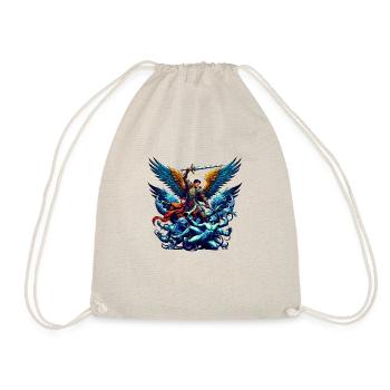 Archangel Saint Religion God Angel Faith Michael - Drawstring Bag - nature - Front