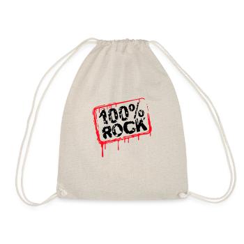 100% Percent Musique Rock Timbre Graffiti Drops - Sac de sport léger - nature - Devant