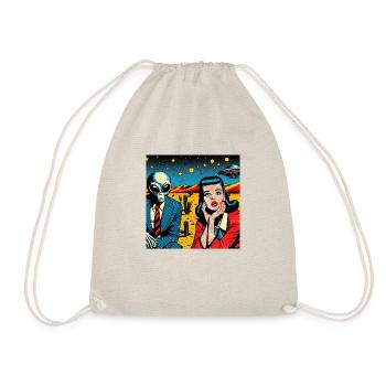 'We're going home!' - Drawstring Bag - nature - Front