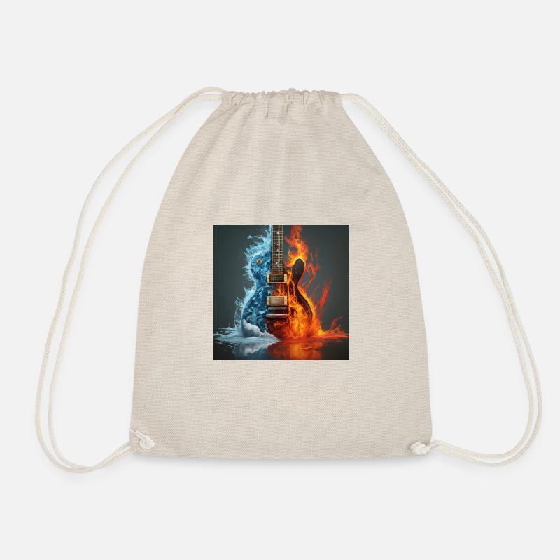 Burning Medal of Guitars - Turnbeutel - Natur