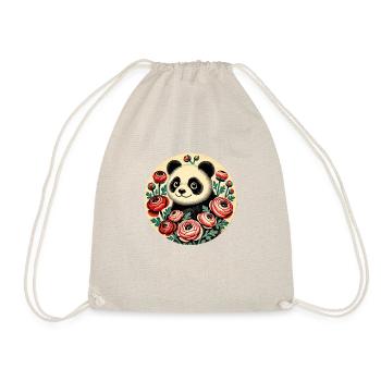 Cute Panda - Drawstring Bag - nature - Front
