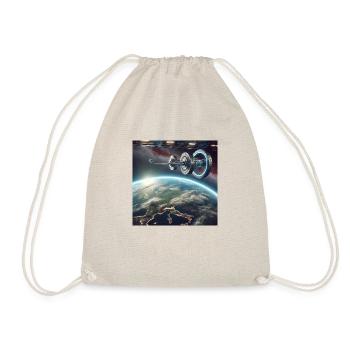 Orbiting Innovation - Drawstring Bag - nature - Front