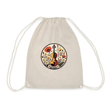 Violin - Drawstring Bag - nature - Front