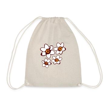 4 Marguerites Blanches Fleurs Printemps Été Fleurs - Sac de sport léger - nature - Devant