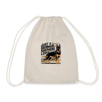 Just A german Shepherd Lover Cool Cute - Drawstring Bag - nature - Front