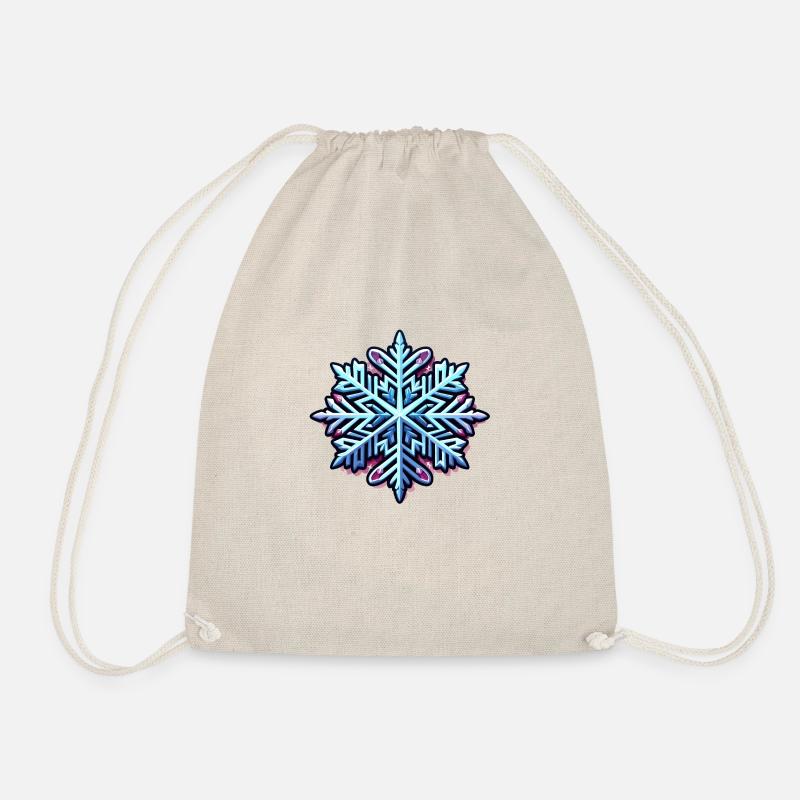 Snowflake - Drawstring Bag - nature