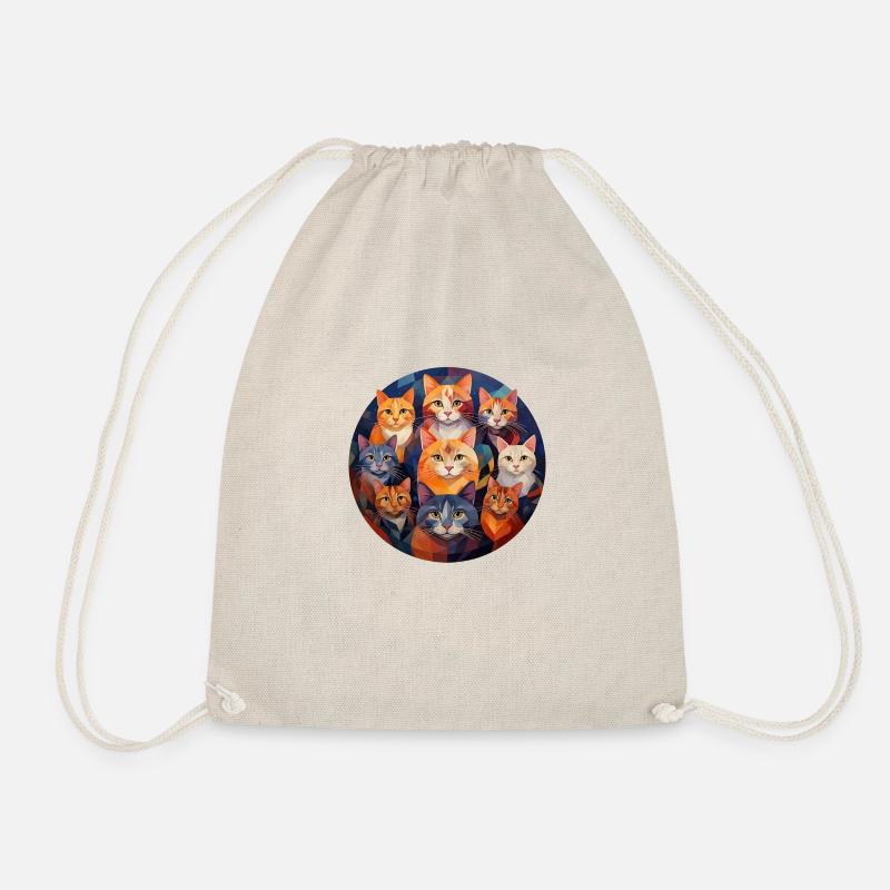 Cats to power - Drawstring Bag - nature