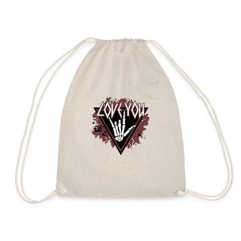 xoxo love you amore Fleurs Femmes Saint Valentin - Sac de sport léger - nature - Devant