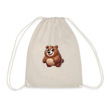 Bear Comic - Drawstring Bag - nature - Front