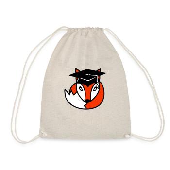 Fox High School Graduation Graduation Certificates College Hat - Drawstring Bag - nature - Front