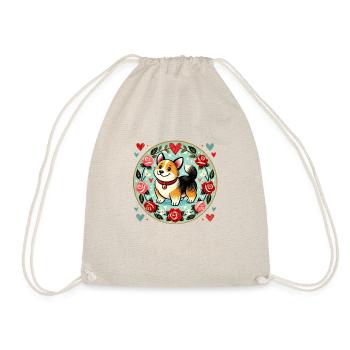 Corgi-Liebhaber - Turnbeutel - Natur - Vorne
