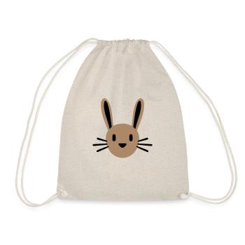 Lapin Lapin Dessin animé Petit Animal Mignon - Sac de sport léger - nature - Devant