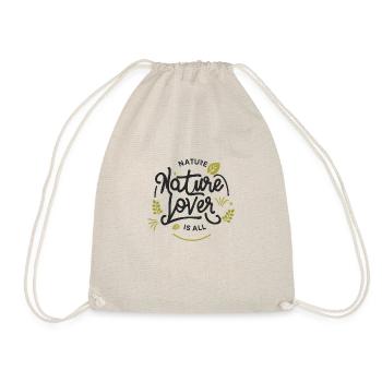 Amoureux de la nature Nature est tout vert Text Art - Sac de sport léger - nature - Devant