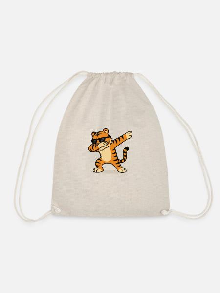 tiger dabbing - Turnbeutel - Natur