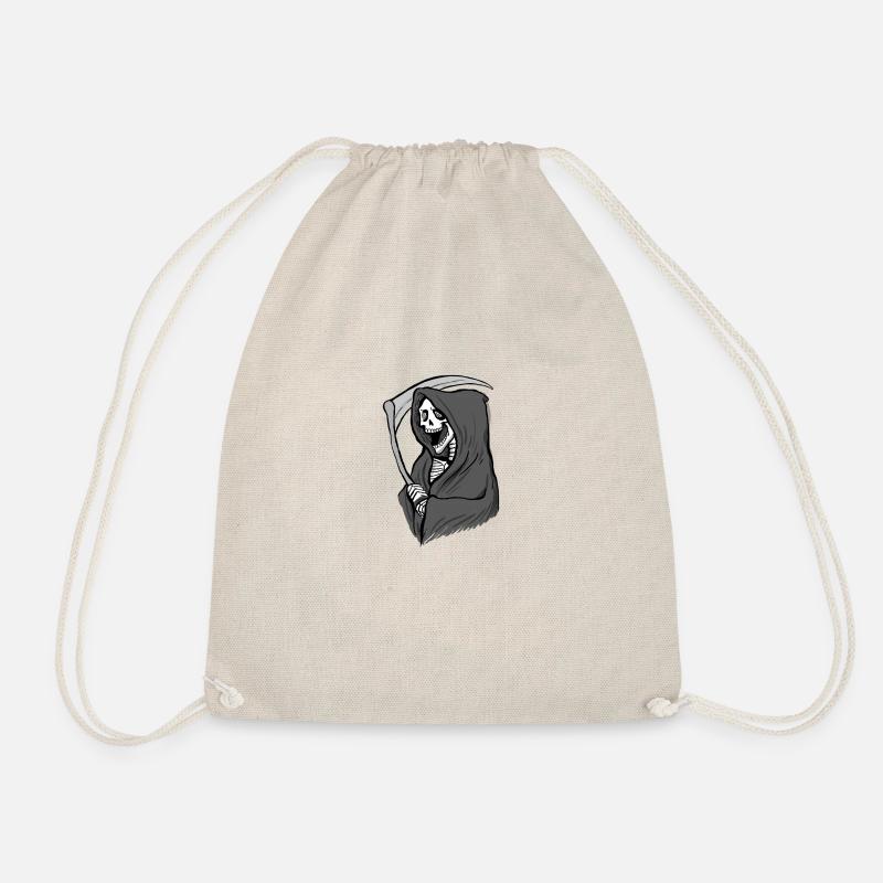 Illustration des Todes – Dunkle Kunst mit Sense - Turnbeutel - Natur