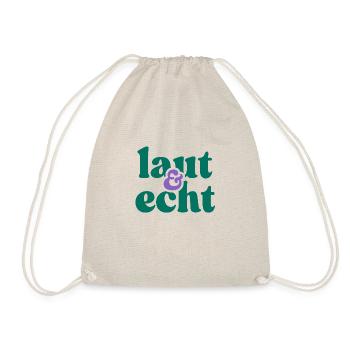laut & echt - Turnbeutel - Natur - Vorne