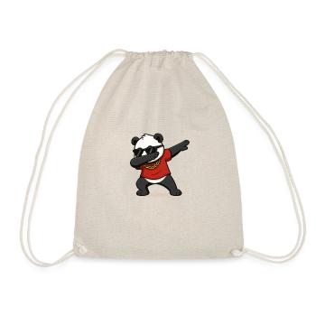 Panda Dabbing Comic - Drawstring Bag - nature - Front
