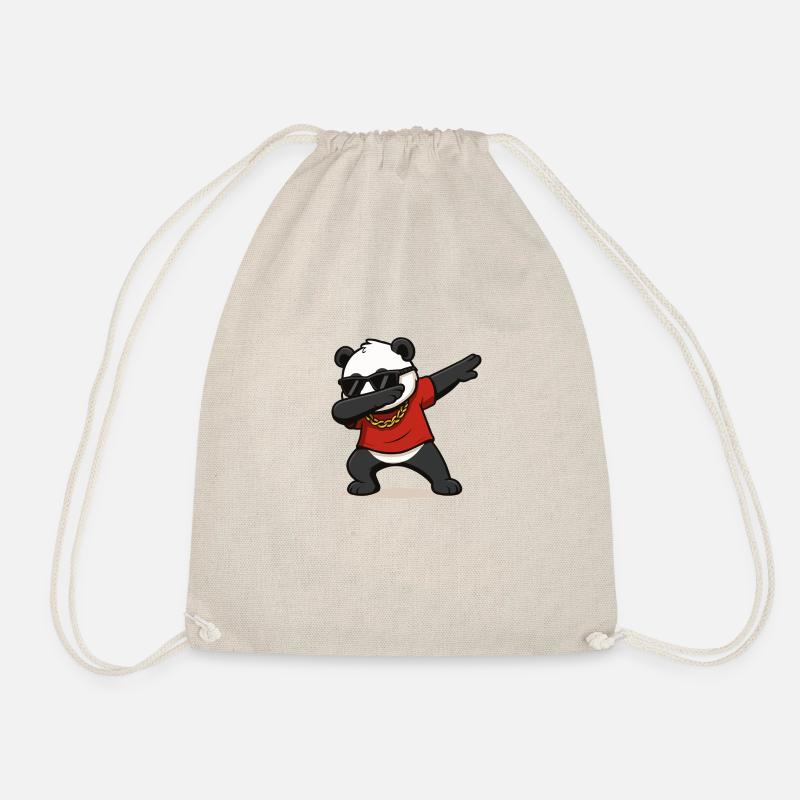 panda dabbing comic - Turnbeutel - Natur