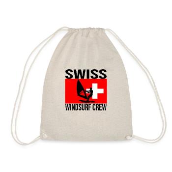 Swiss Windsurf Crew Shirt - Drawstring Bag - nature - Front