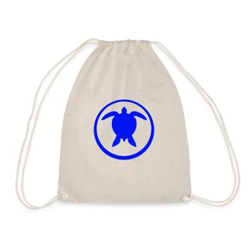Tortue d’eau cercle rond silhouette icône - Sac de sport léger - nature - Devant