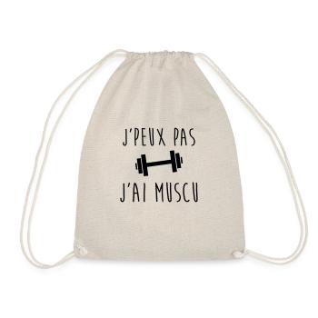 J'peux pas j'ai MUSCU - Musculation - Sac de sport léger - nature - Devant