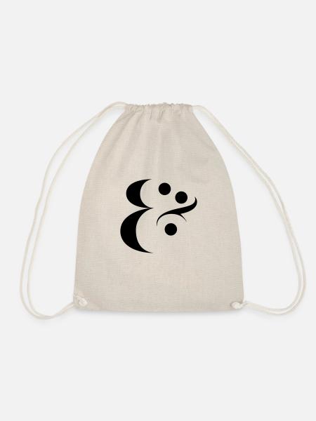 Ampersand - Drawstring Bag - nature