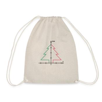 Mathe XMas Weihnachten - Turnbeutel - Natur - Vorne