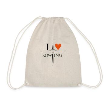 i love rowing - Turnbeutel - Natur - Vorne